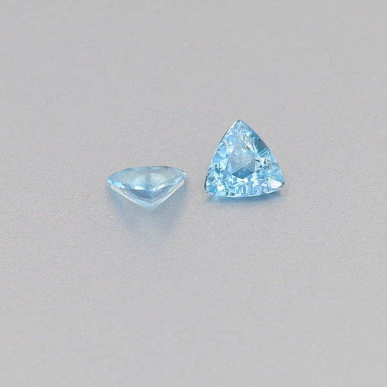 Natural Aquamarine Pair 0.92 Total Carats Weight