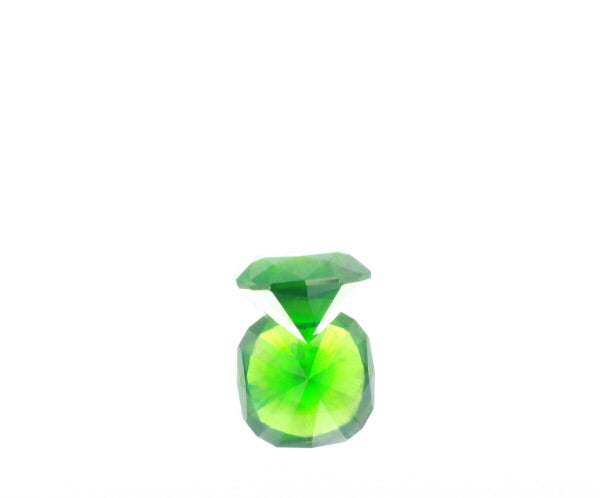 Natural Unheated Russian Demantoid Garnet with 'horse tail' inclusions Cushion shape 3.45ct With GIA Report