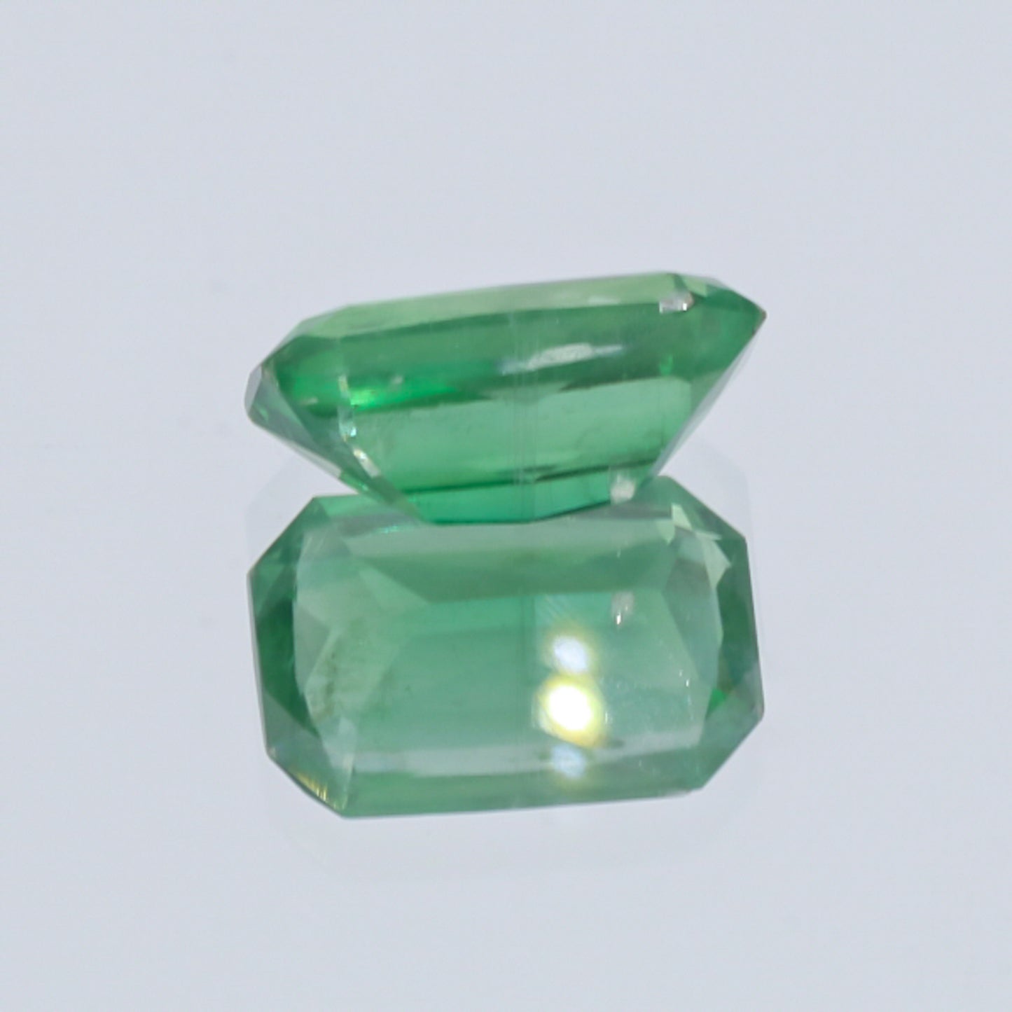 Natural Unheated Rare Green Kyanite Emerald Shape 10.98 Carats With GRS Report