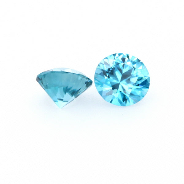 Natural Zircon Blue Color Round Shape 5.60ct
