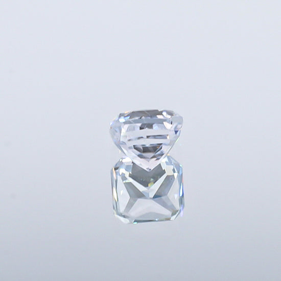 Natural Unheated White Sapphire Square Shape 3.09 Carat With GIA Report