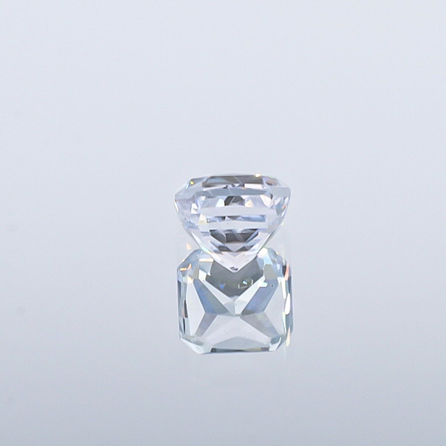 Natural Unheated White Sapphire Square Shape 3.09 Carat With GIA Report