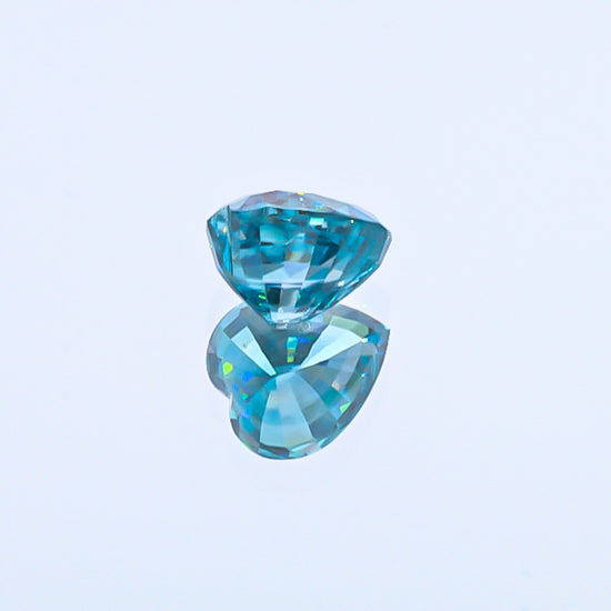 Natural Blue Zircon Heart Shape 9.52 Carats