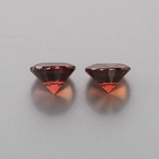 Natural Red Zircon Pair 6.72 Total Carats