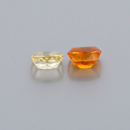 Natural Canary And Mandarine Garnet Pair 8.42 Carats