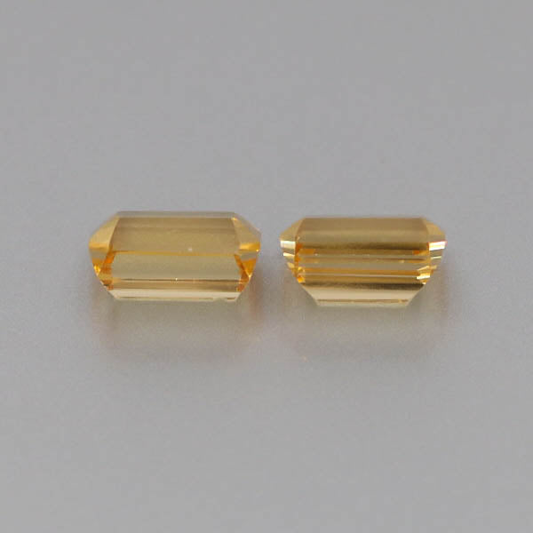 Natural Canary Garnet Pair 5.87 Total Carats