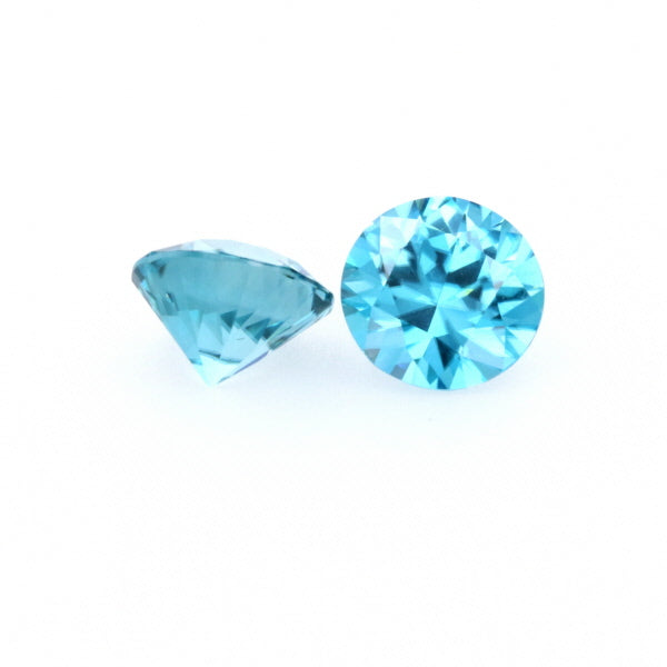 Natural Zircon Blue Color Round Shape 5.60ct