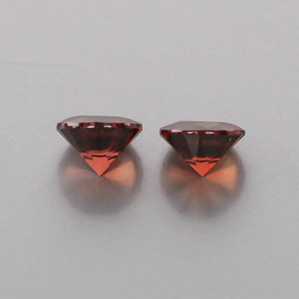 Natural Red Zircon Pair 6.72 Total Carats
