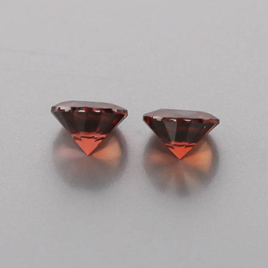 Natural Red Zircon Pair 6.72 Total Carats