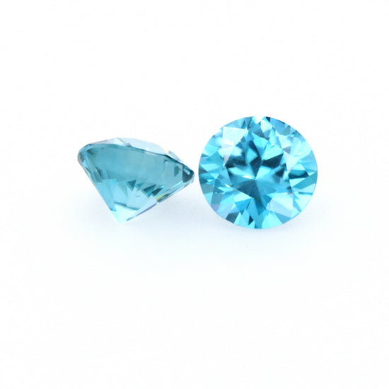 Natural Zircon Blue Color Round Shape 5.60ct
