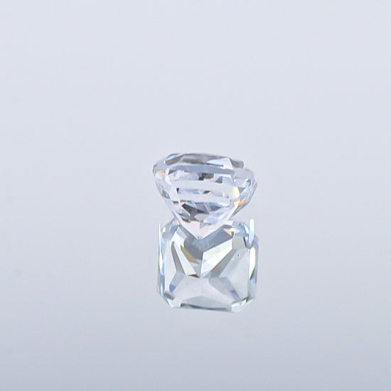 Natural Unheated White Sapphire Square Shape 3.09 Carat With GIA Report