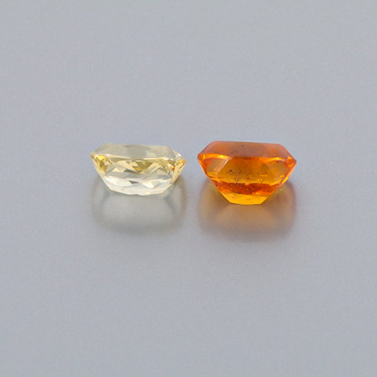 Natural Canary And Mandarine Garnet Pair 8.42 Carats