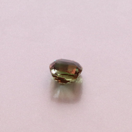 Natural Alexandrite Yellow Greenish Changing to Brownish Purple Cushion Shape 3.05ct With GIA Report