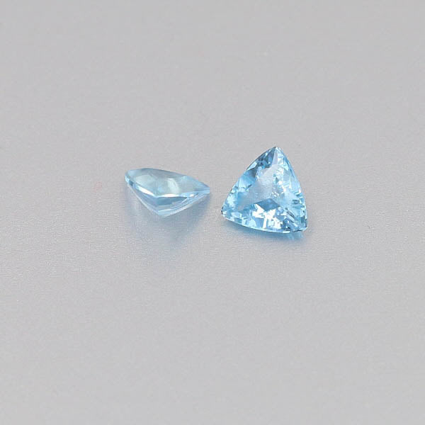 Natural Aquamarine Pair 0.92 Total Carats Weight
