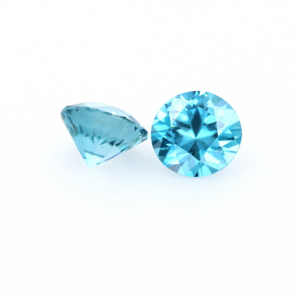 Natural Zircon Blue Color Round Shape 5.60ct