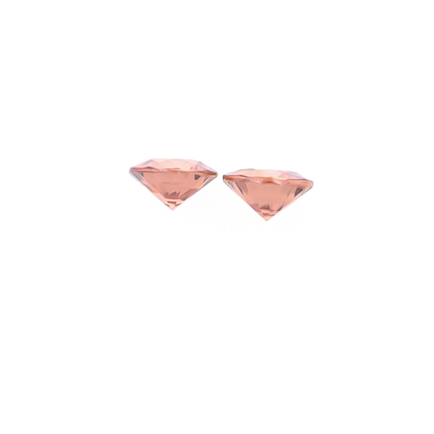 Natural Rose Zircon Pair 4.93 Total Carat Weight