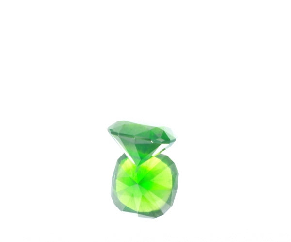 Natural Unheated Russian Demantoid Garnet with 'horse tail' inclusions Cushion shape 3.45ct With GIA Report
