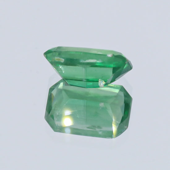Natural Unheated Rare Green Kyanite Emerald Shape 10.98 Carats With GRS Report