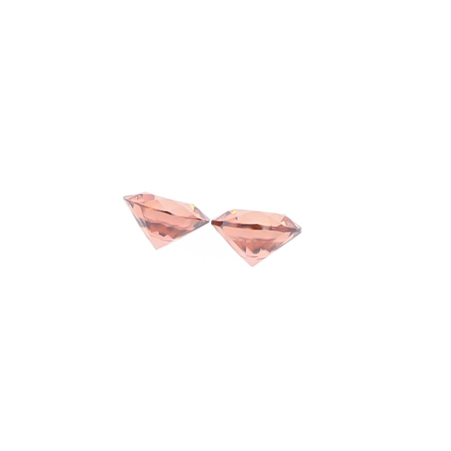 Natural Rose Zircon Pair 4.98 Total Carat Weight
