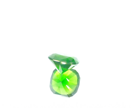 Natural Unheated Russian Demantoid Garnet with 'horse tail' inclusions Cushion shape 3.45ct With GIA Report