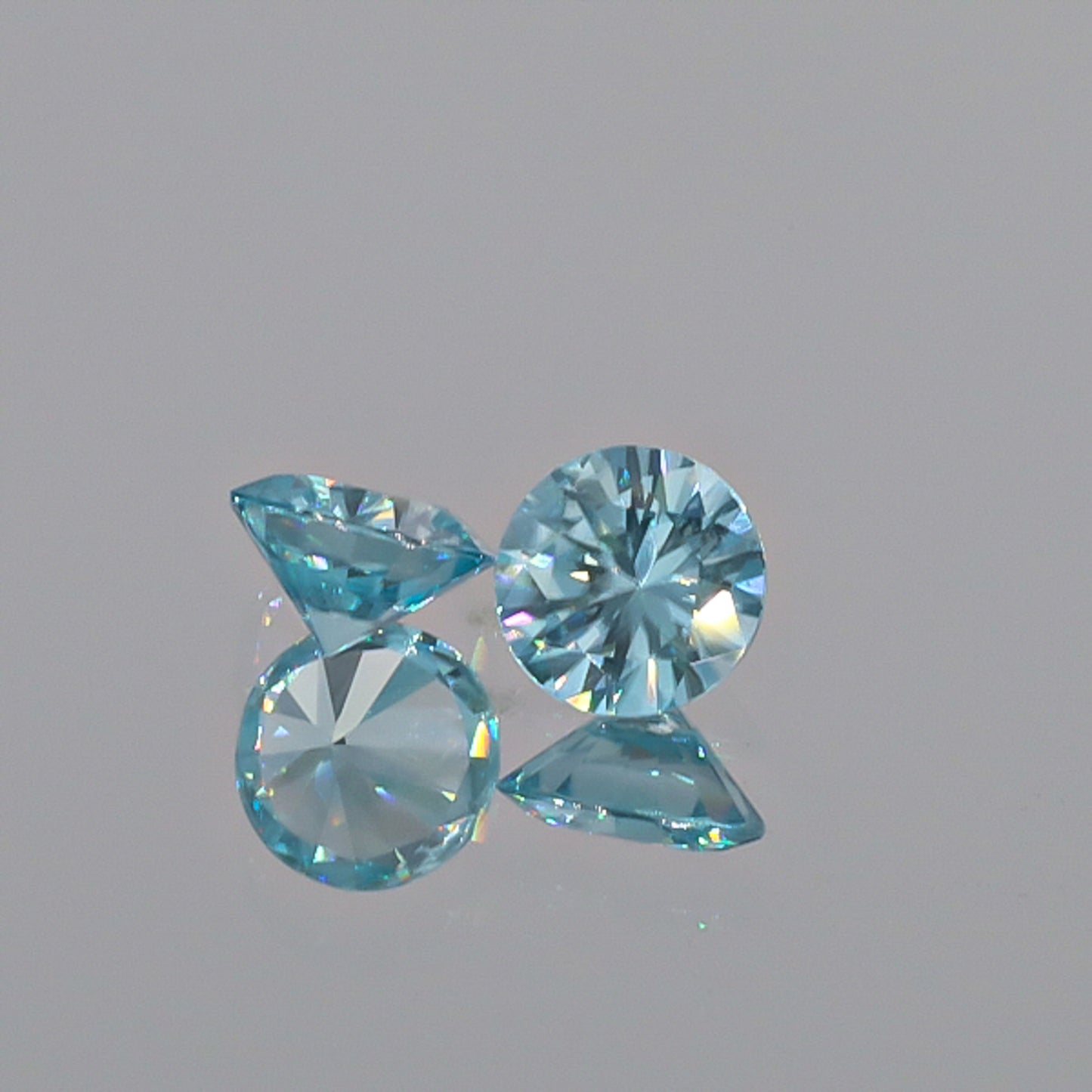Natural Blue Zircon Pair 3.32 Total Carats