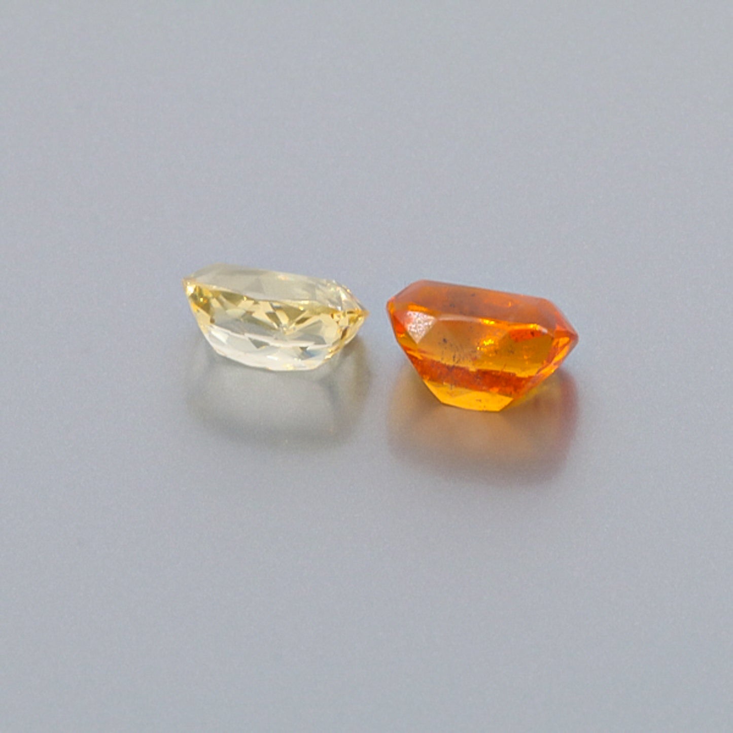 Natural Canary And Mandarine Garnet Pair 8.42 Carats