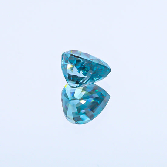 Natural Blue Zircon Heart Shape 9.52 Carats