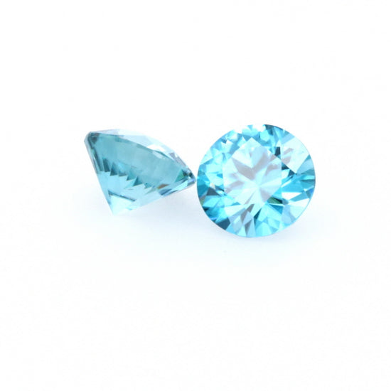 Natural Zircon Blue Color Round Shape 5.60ct