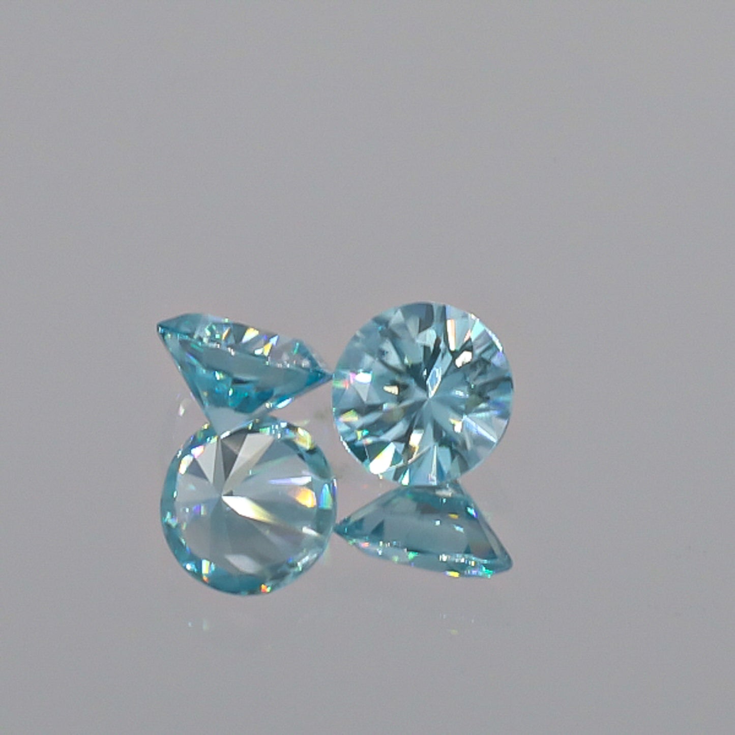 Natural Blue Zircon Pair 3.32 Total Carats