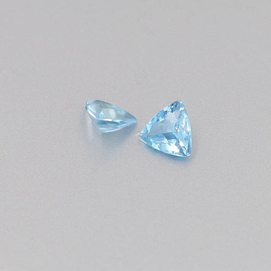Natural Aquamarine Pair 0.92 Total Carats Weight