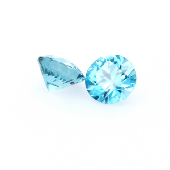 Natural Zircon Blue Color Round Shape 5.60ct