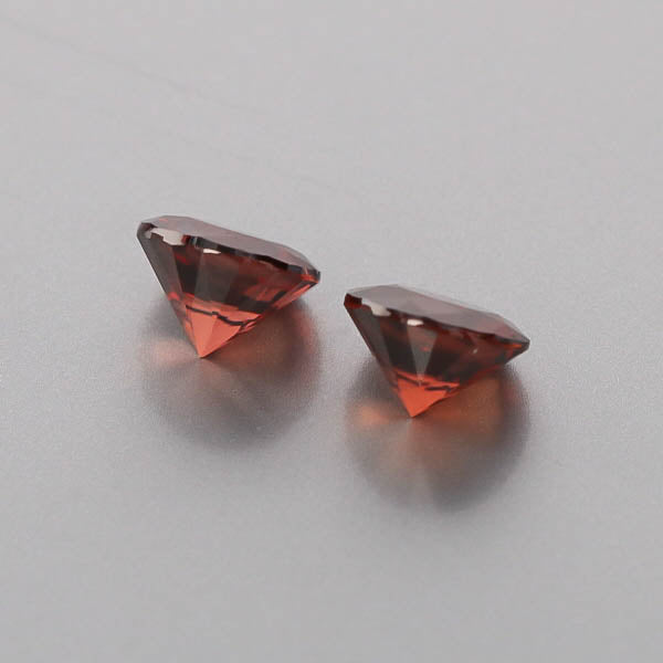 Natural Red Zircon Pair 6.72 Total Carats