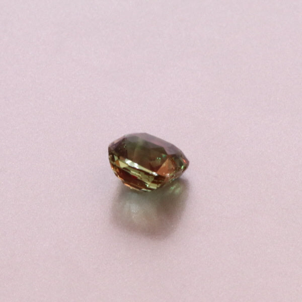 Natural Alexandrite Yellow Greenish Changing to Brownish Purple Cushion Shape 3.05ct With GIA Report