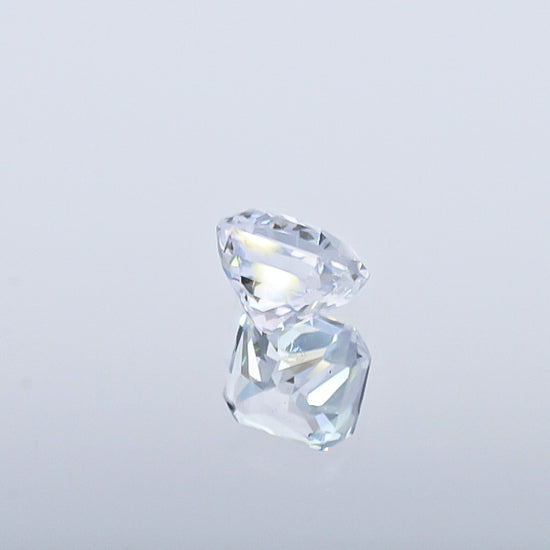 Natural Unheated White Sapphire Square Shape 3.09 Carat With GIA Report