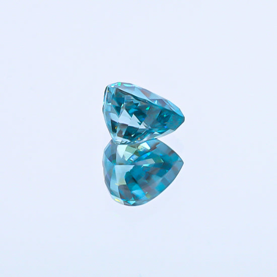 Natural Blue Zircon Heart Shape 9.52 Carats
