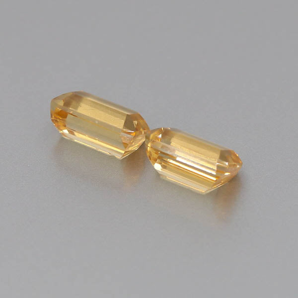 Natural Canary Garnet Pair 5.87 Total Carats