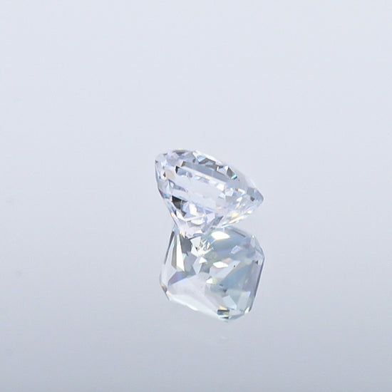 Natural Unheated White Sapphire Square Shape 3.09 Carat With GIA Report