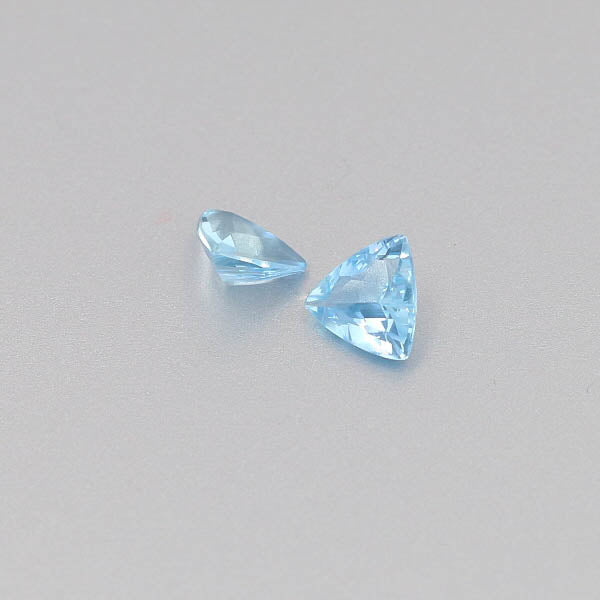 Natural Aquamarine Pair 0.92 Total Carats Weight
