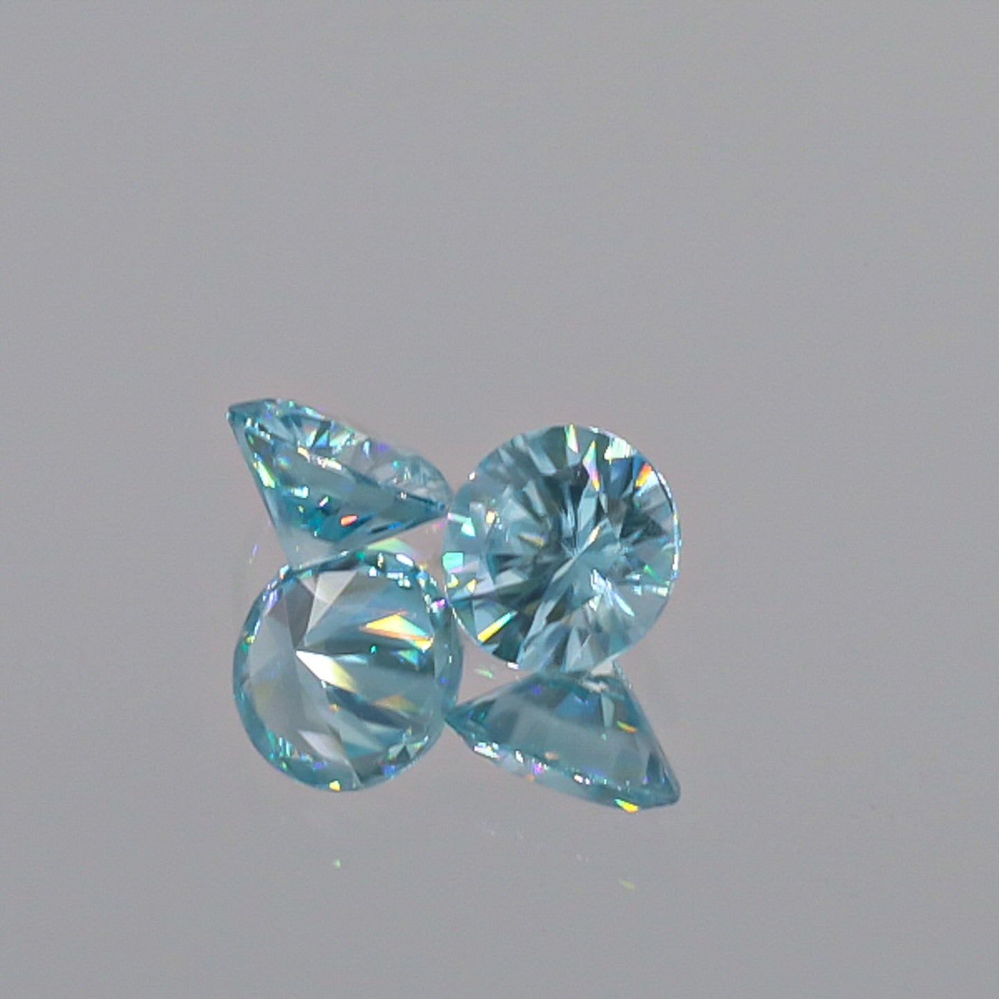 Natural Blue Zircon Pair 3.32 Total Carats