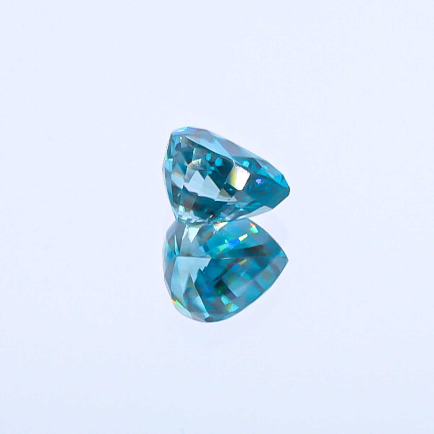 Natural Blue Zircon Heart Shape 9.52 Carats