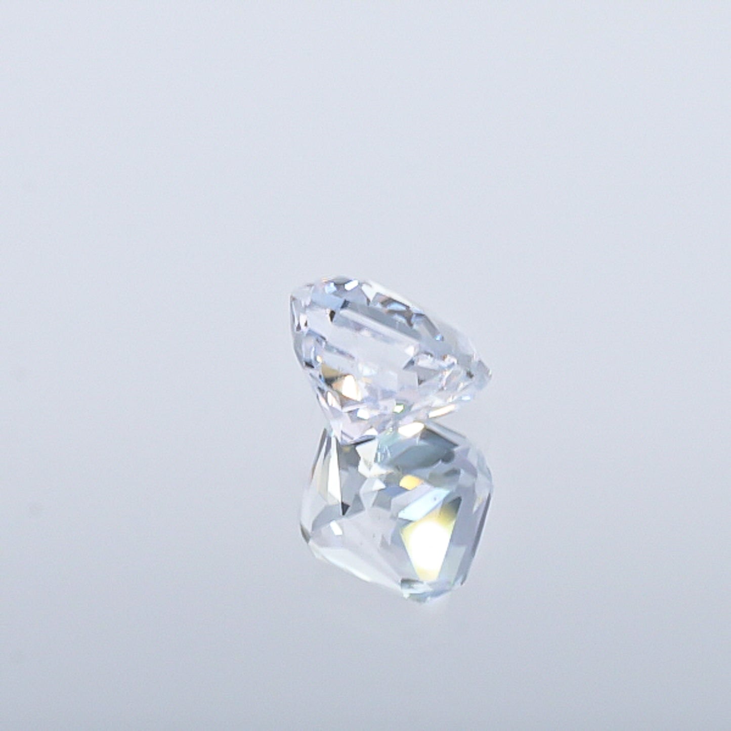 Natural Unheated White Sapphire Square Shape 3.09 Carat With GIA Report