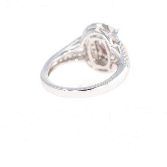 Natural Color Change Garnet and Diamond Ring