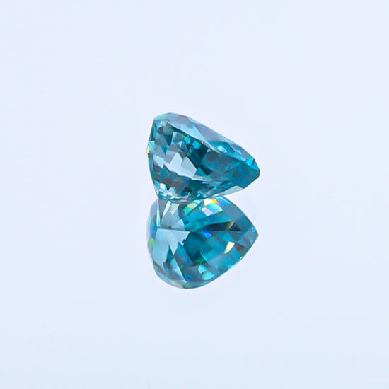Natural Blue Zircon Heart Shape 9.52 Carats