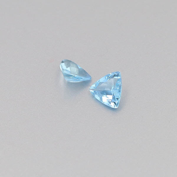 Natural Aquamarine Pair 0.92 Total Carats Weight