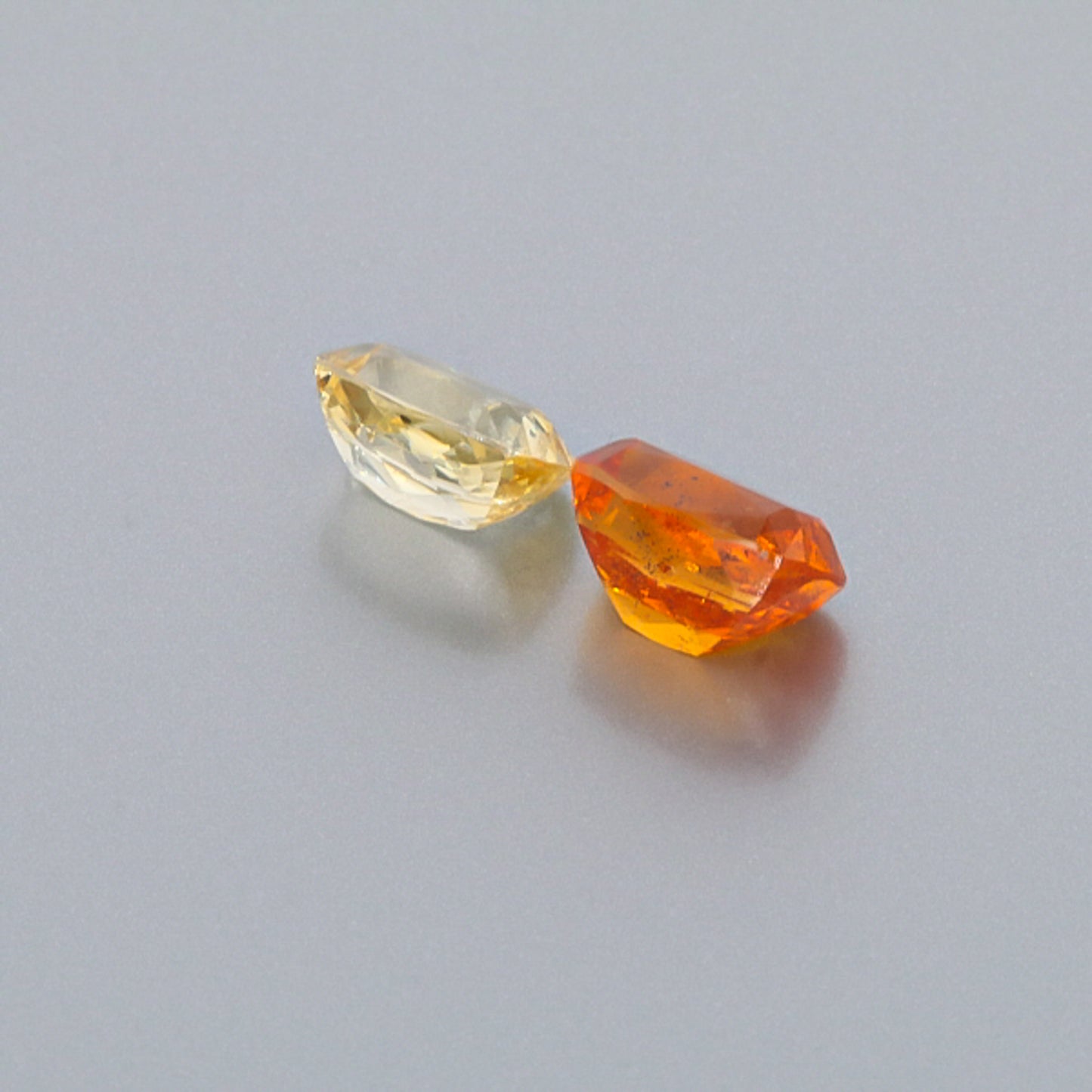 Natural Canary And Mandarine Garnet Pair 8.42 Carats