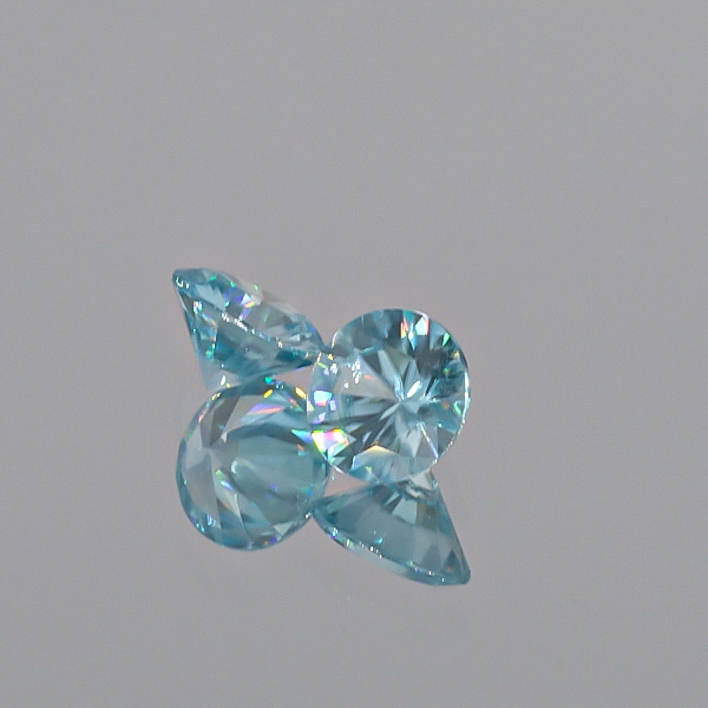 Natural Blue Zircon Pair 3.32 Total Carats