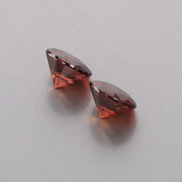 Natural Red Zircon Pair 6.72 Total Carats