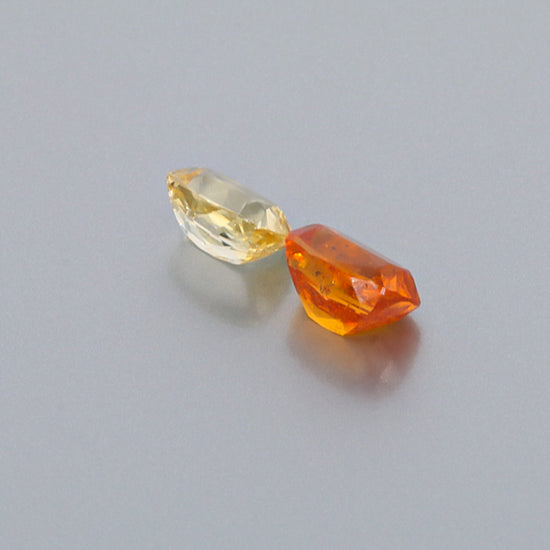 Natural Canary And Mandarine Garnet Pair 8.42 Carats