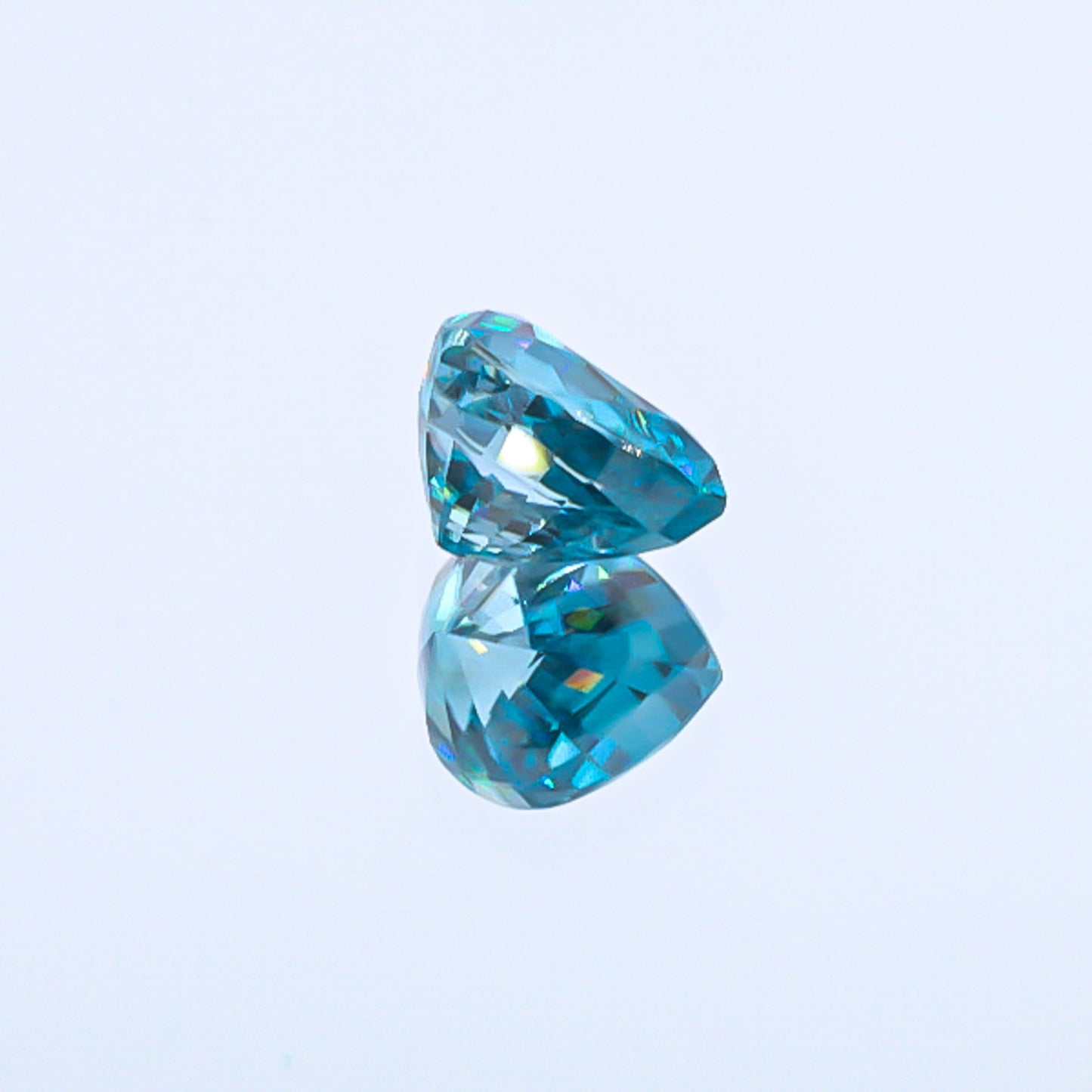 Natural Blue Zircon Heart Shape 9.52 Carats