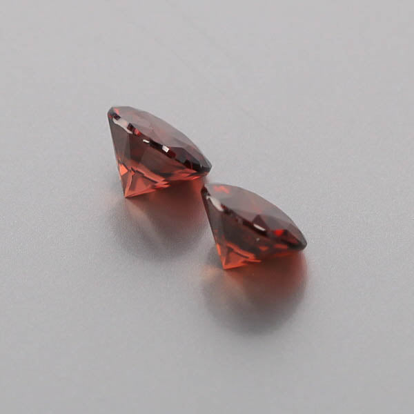 Natural Red Zircon Pair 6.72 Total Carats